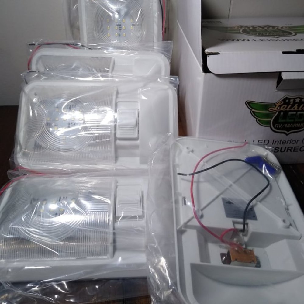 5 Pack Leisure Time RV/Marine Dome Lights NEW